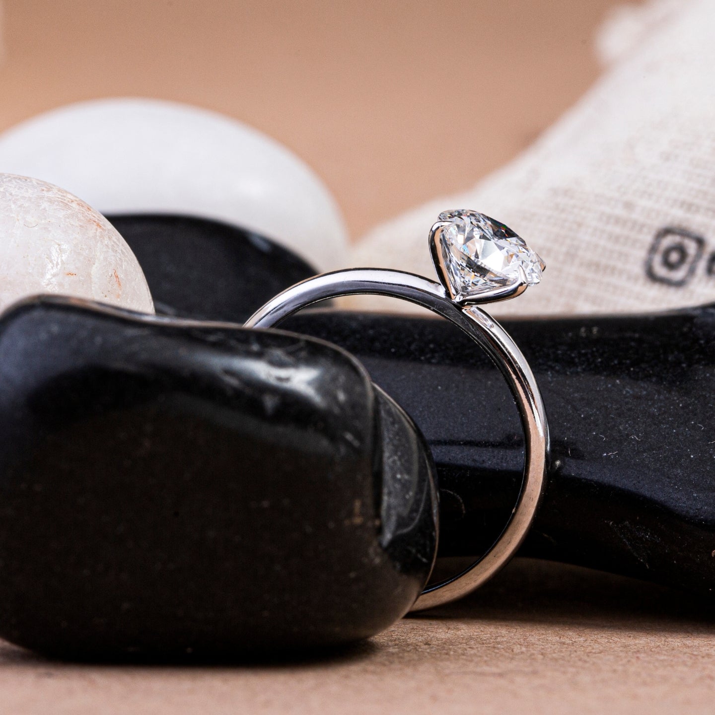 Round Brilliant Solitaire Diamond Ring.