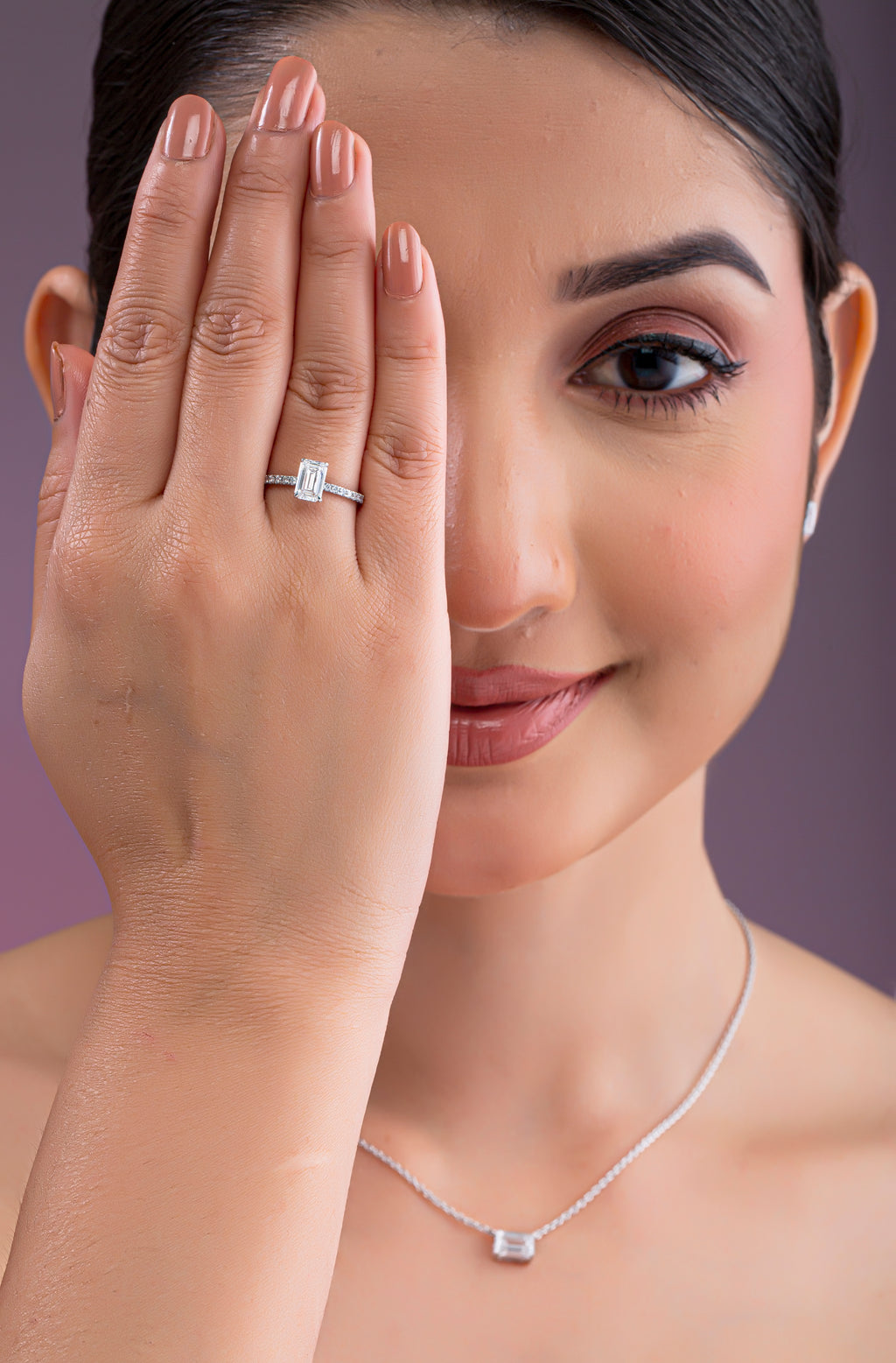 Emerald-Cut Diamond Engagement Ring / D VVS2 / IGI certified / Lab Grown Diamond Ring / Eternity Timeless Ring / Anniversary, Proposal Ring