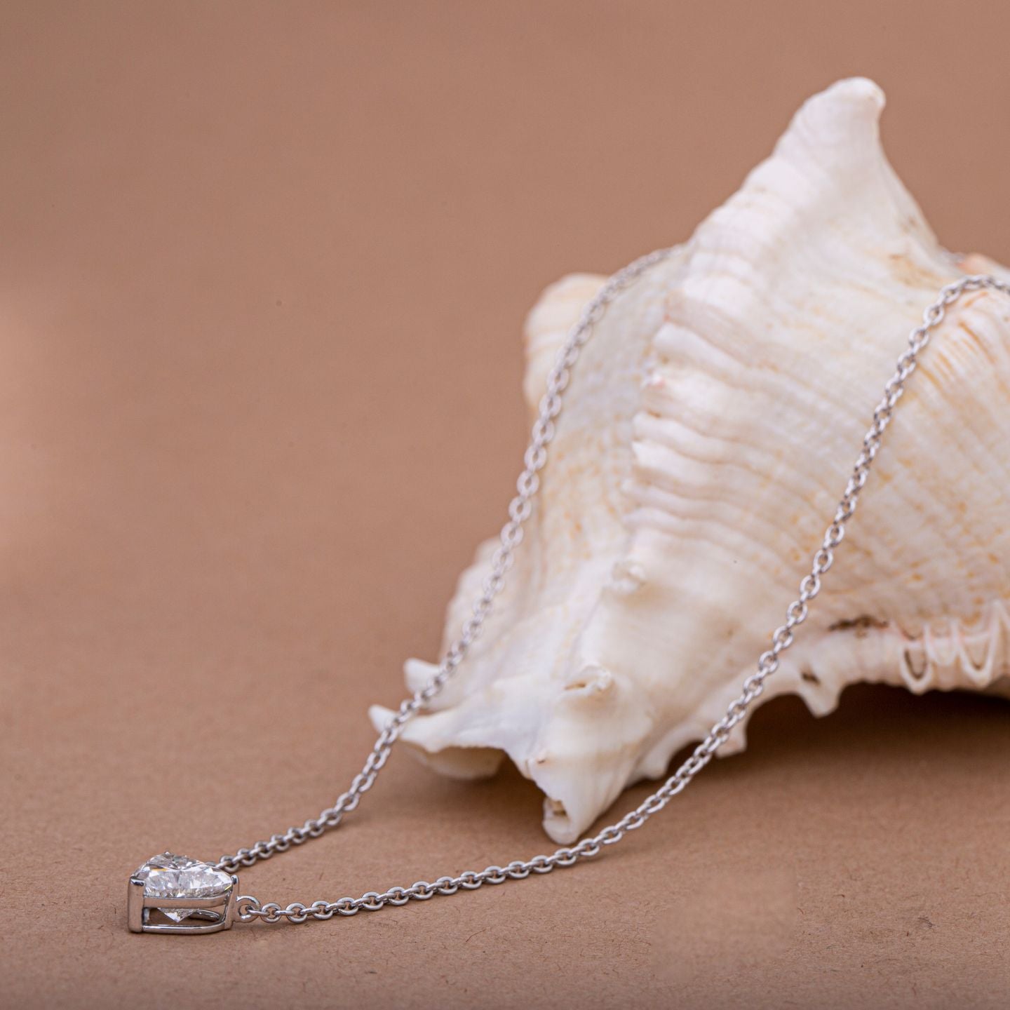 Heart Cut Diamond Pendant Necklace