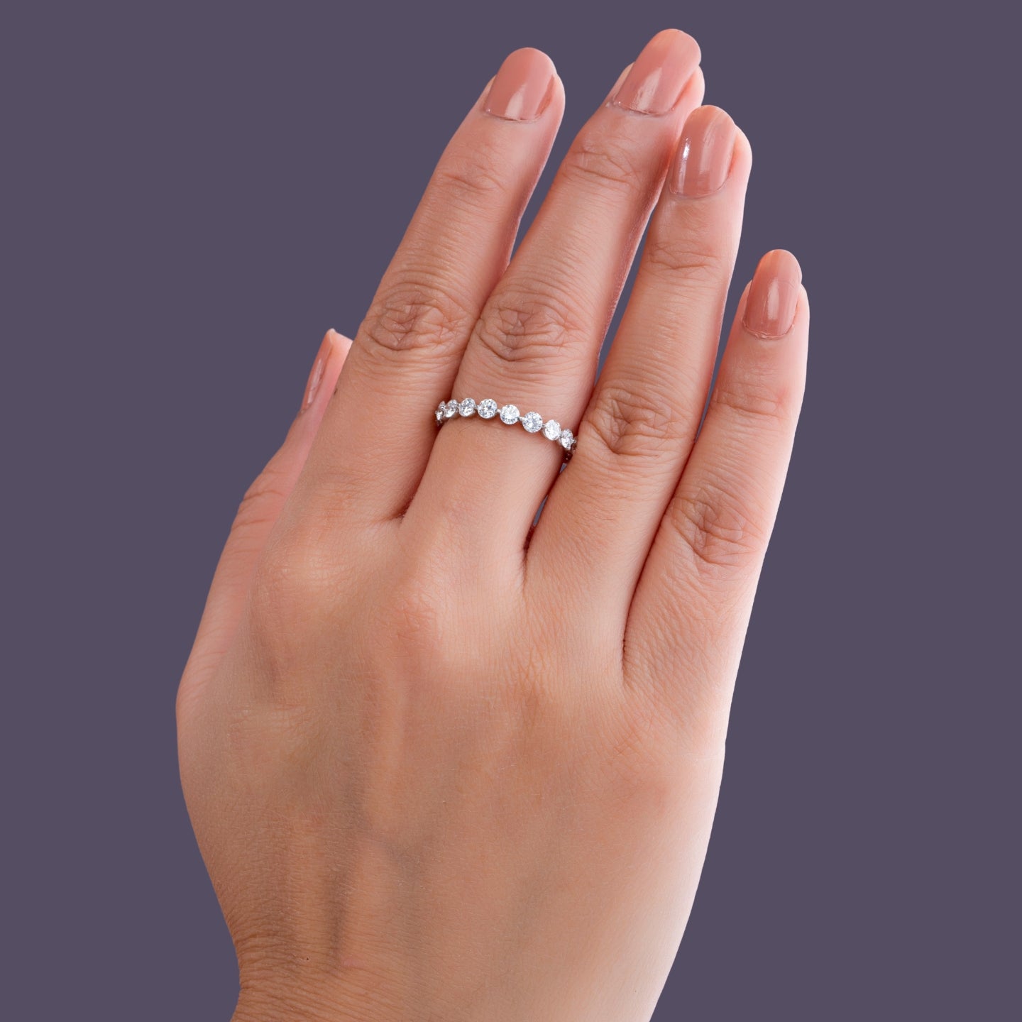 Lumière Round Eternity Band.