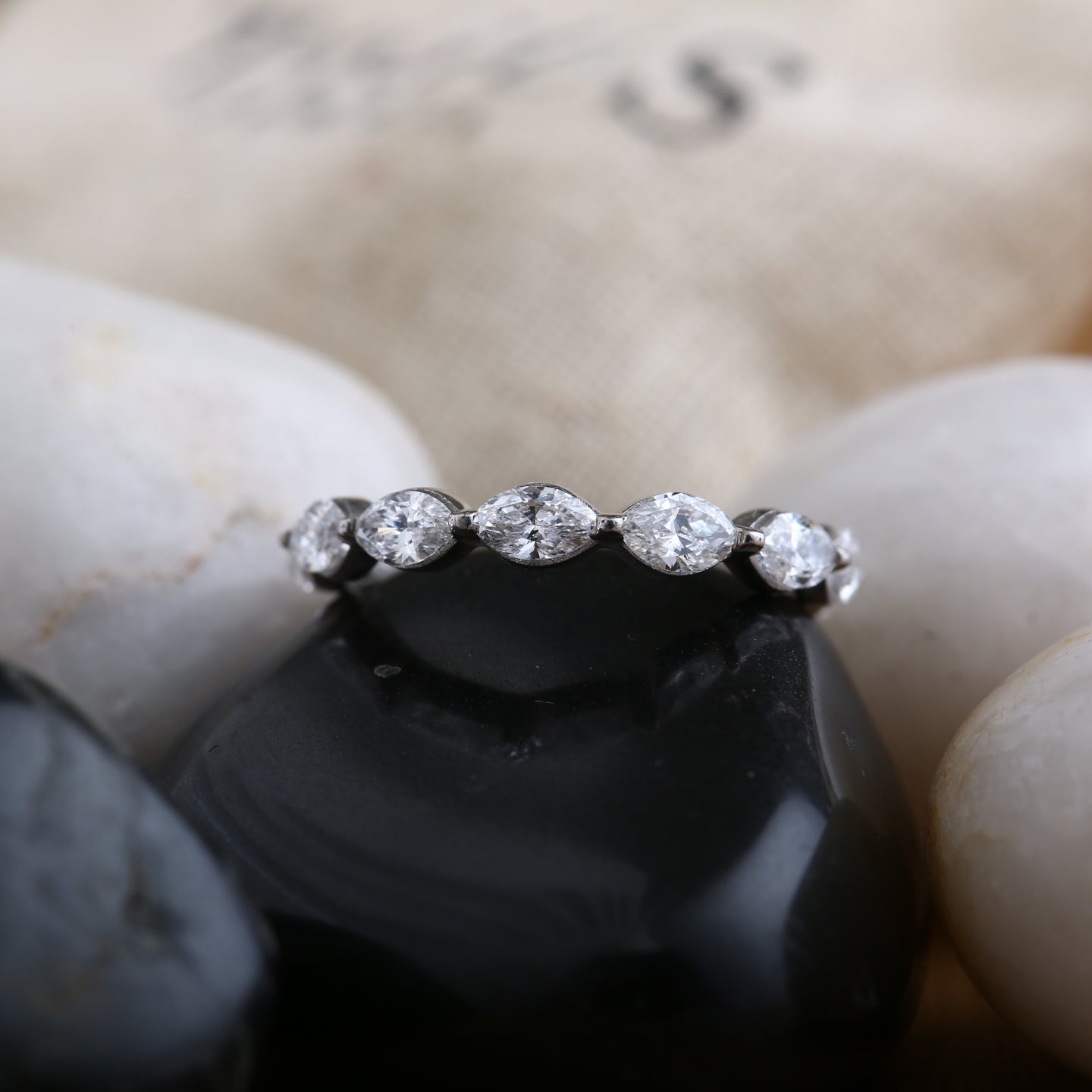 Marquise Éclat Eternity Band.