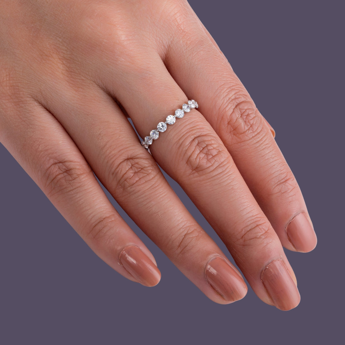 Lumière Round Eternity Band.