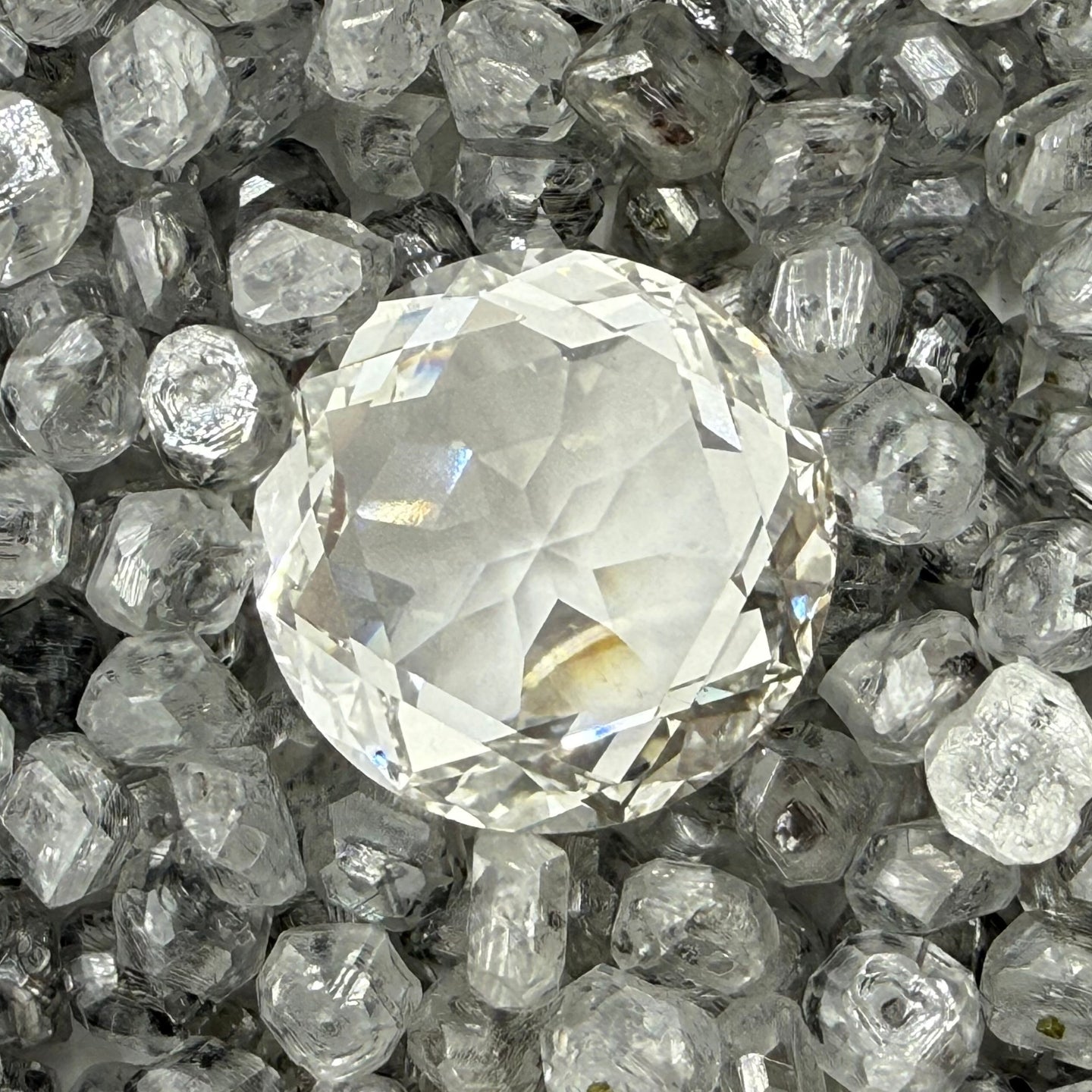 ROUND ROSE CUT DIAMOND.