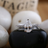 Pear Shape Diamond Ring.