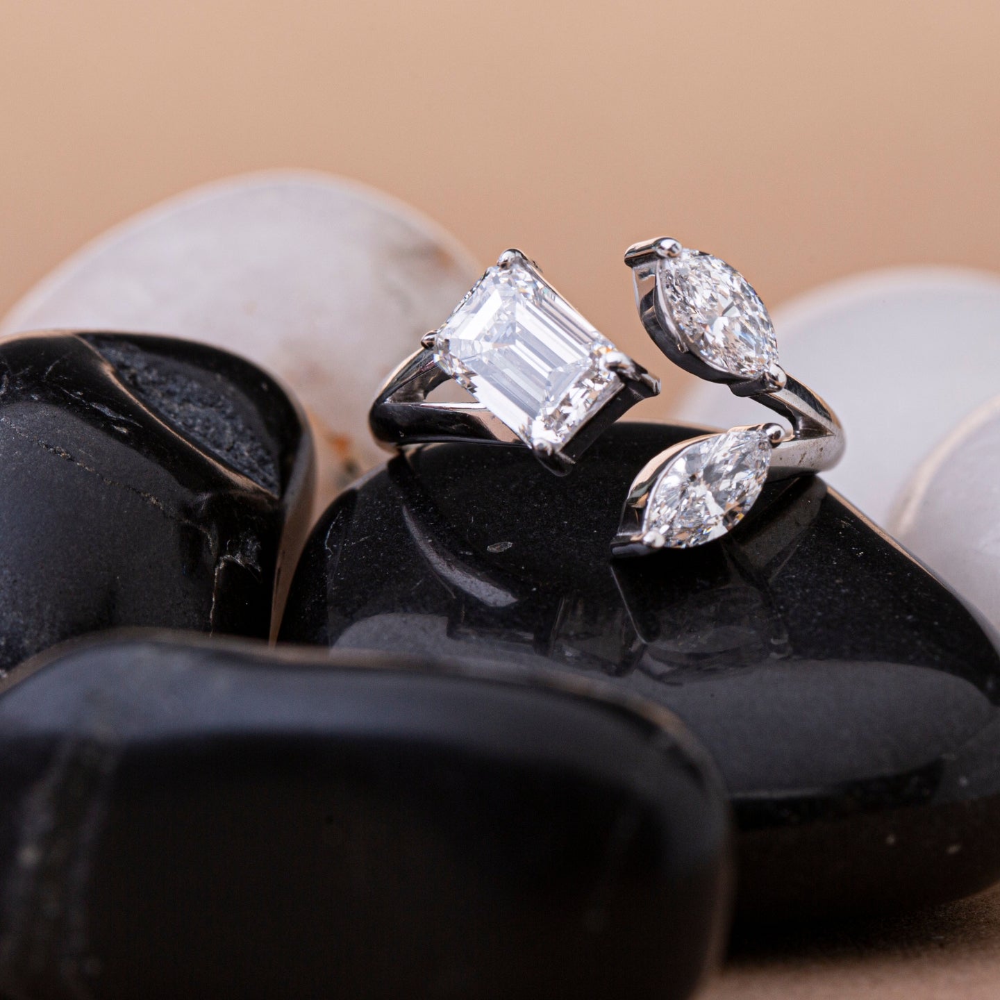 The Trinity Bypass Diamond Ring.