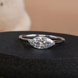 East-West Marquise Diamond Ring.