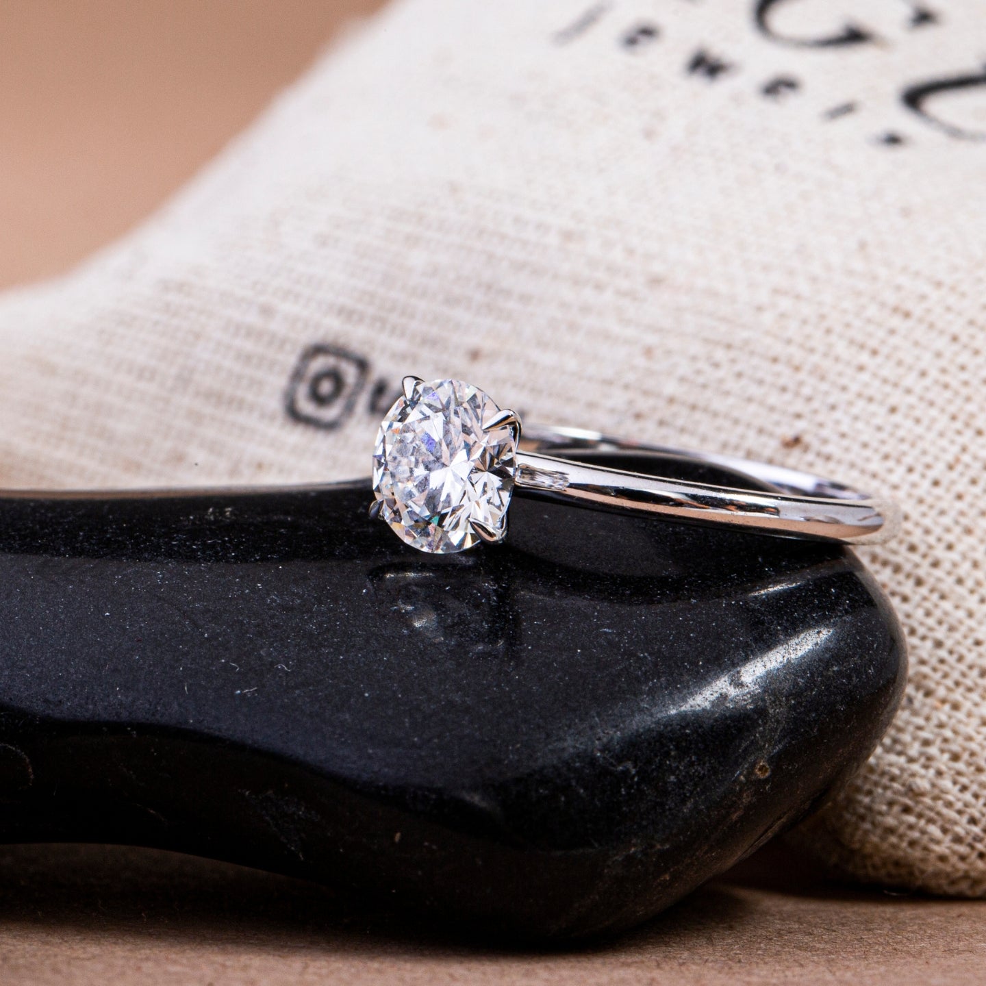 Round Brilliant Solitaire Diamond Ring.