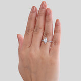 Marquise Diamond Ring with Pavé Shank.