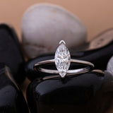 Marquise Cut Diamond Engagement Ring.