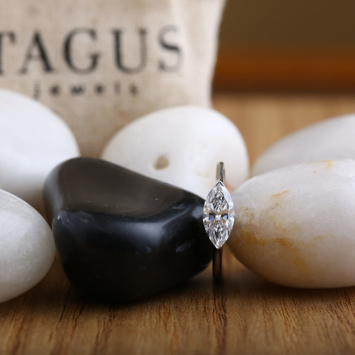 East-West Marquise Diamond Ring.