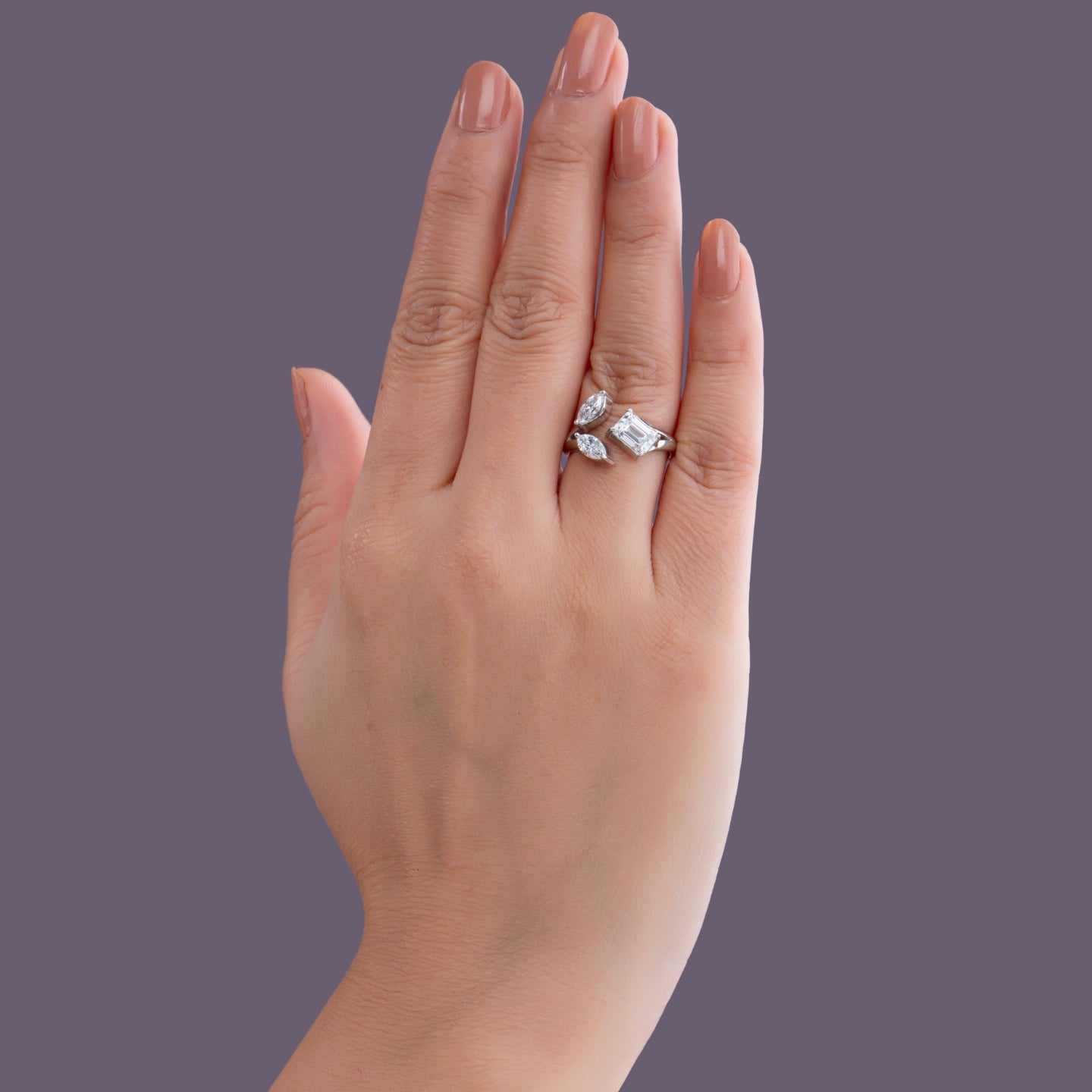 The Trinity Bypass Diamond Ring.