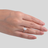 Marquise Diamond Ring with Pavé Shank.