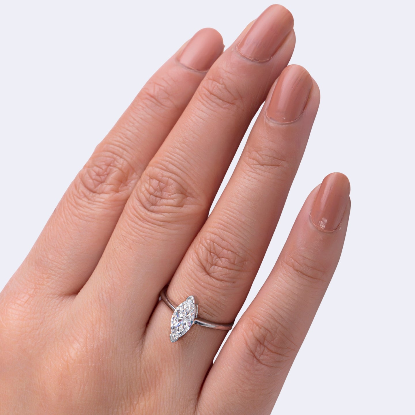Marquise Cut Diamond Engagement Ring.