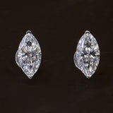 Marquise Cut Diamond Earrings.