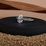Pear Shape Diamond Ring.