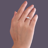 Hidden Halo Radiant Cut Diamond Ring.