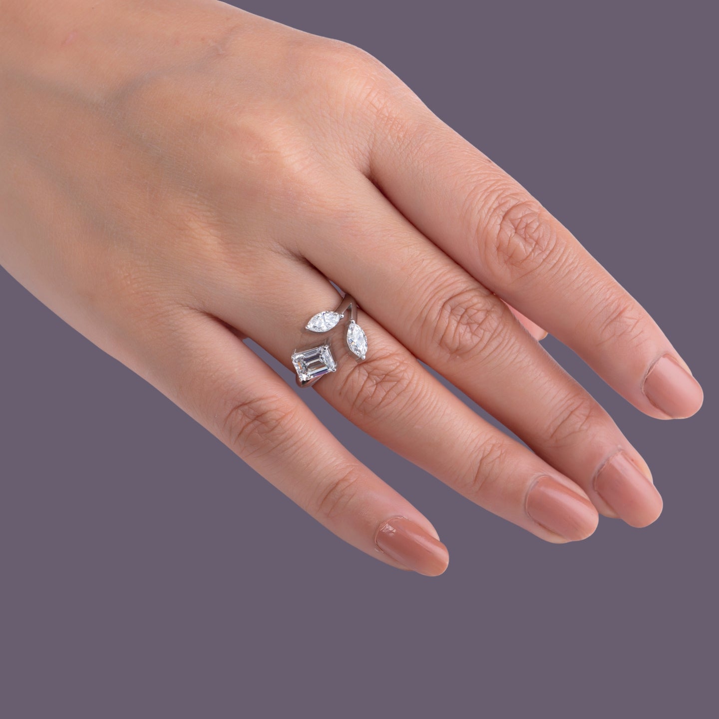 The Trinity Bypass Diamond Ring.