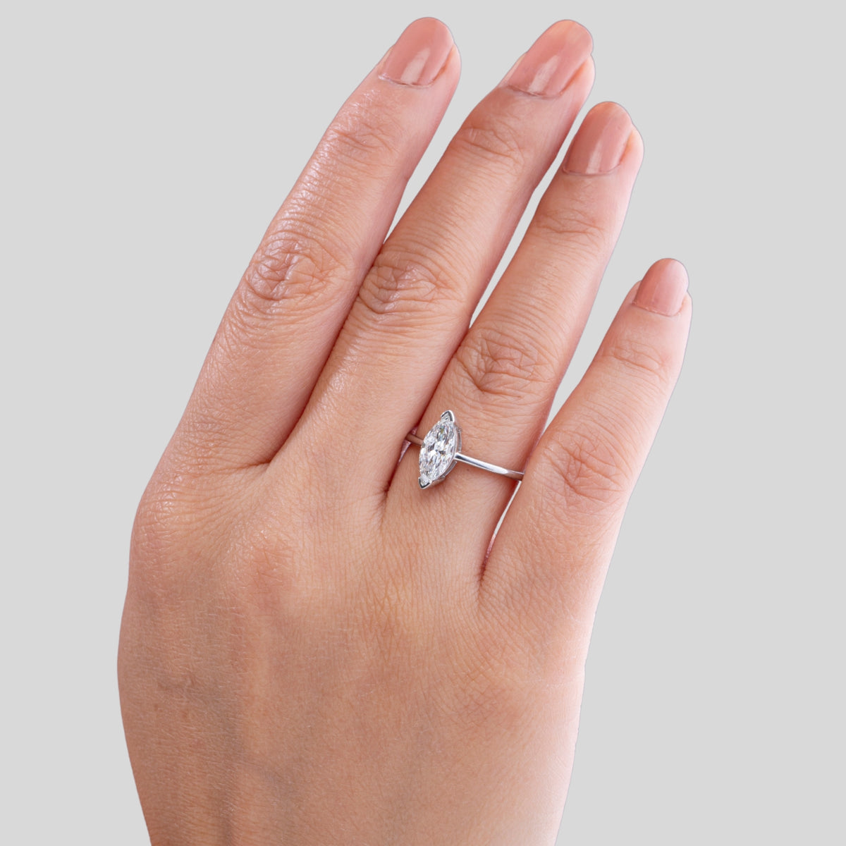 Marquise Cut Diamond Engagement Ring.