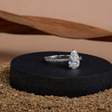 Pear Shape Diamond Ring.