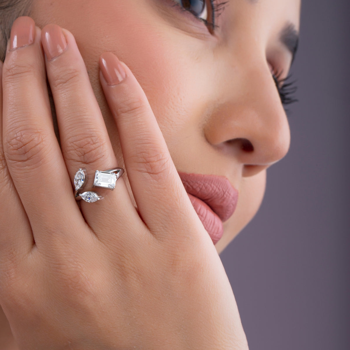 The Trinity Bypass Diamond Ring.