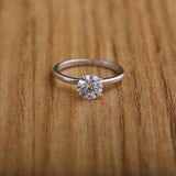 Round Brilliant Solitaire Diamond Ring.