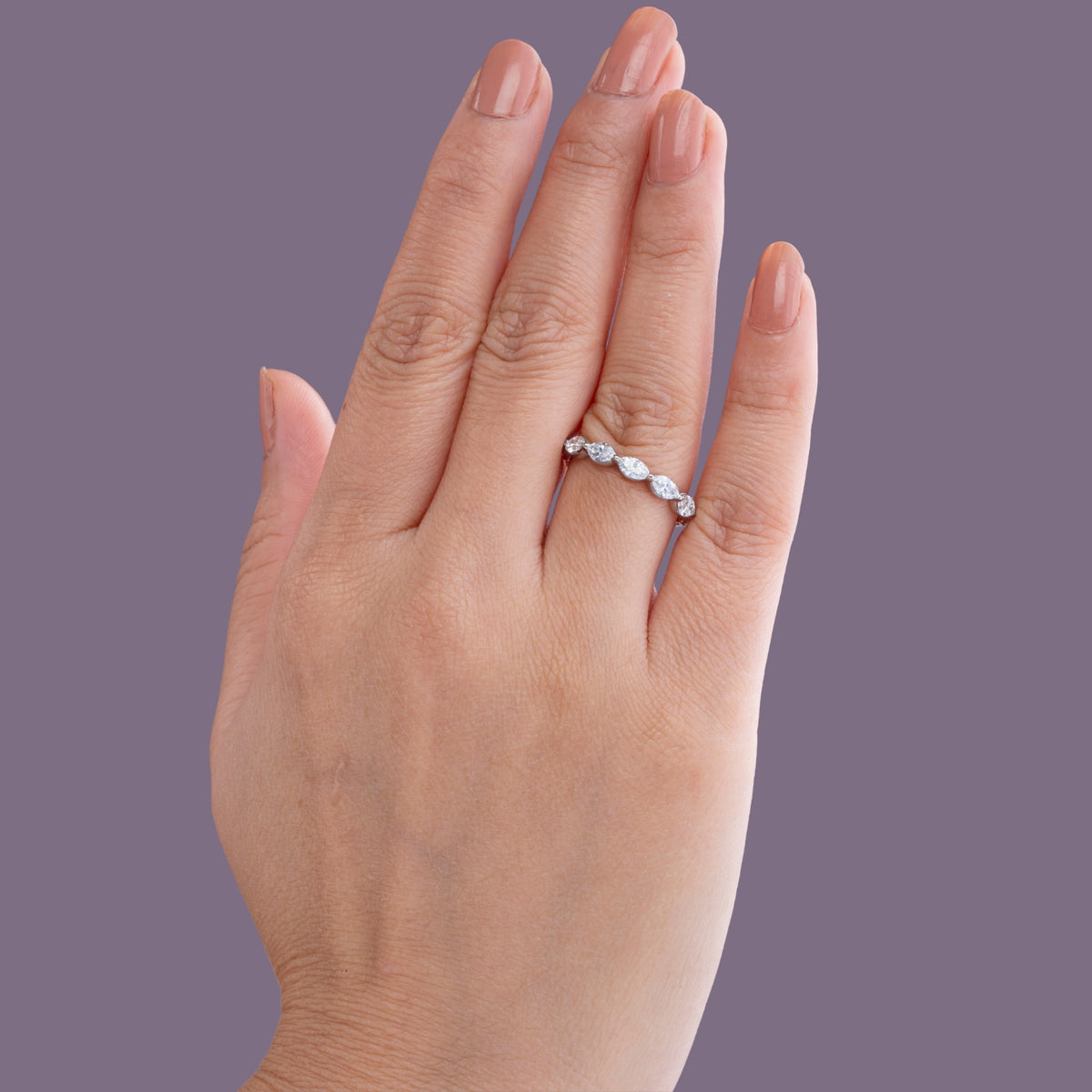 Marquise Éclat Eternity Band.