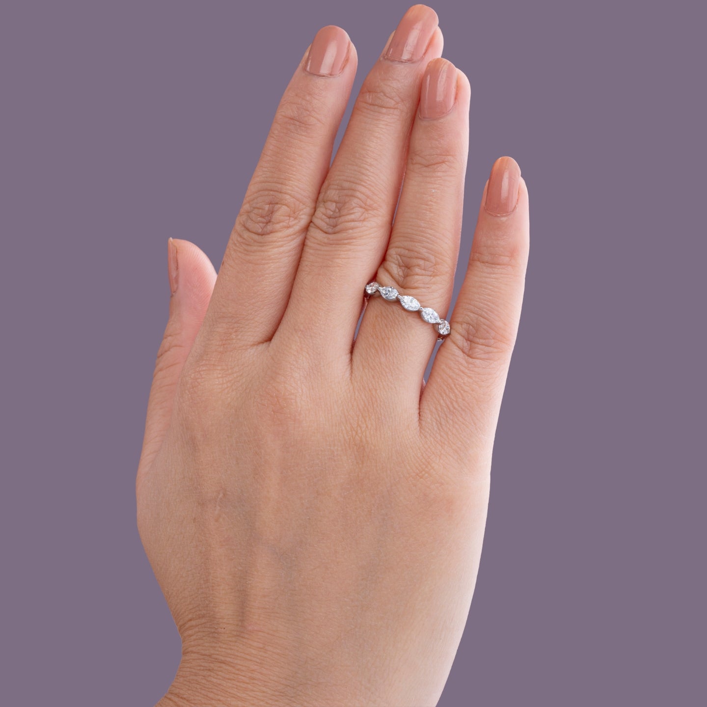 Marquise Éclat Eternity Band.