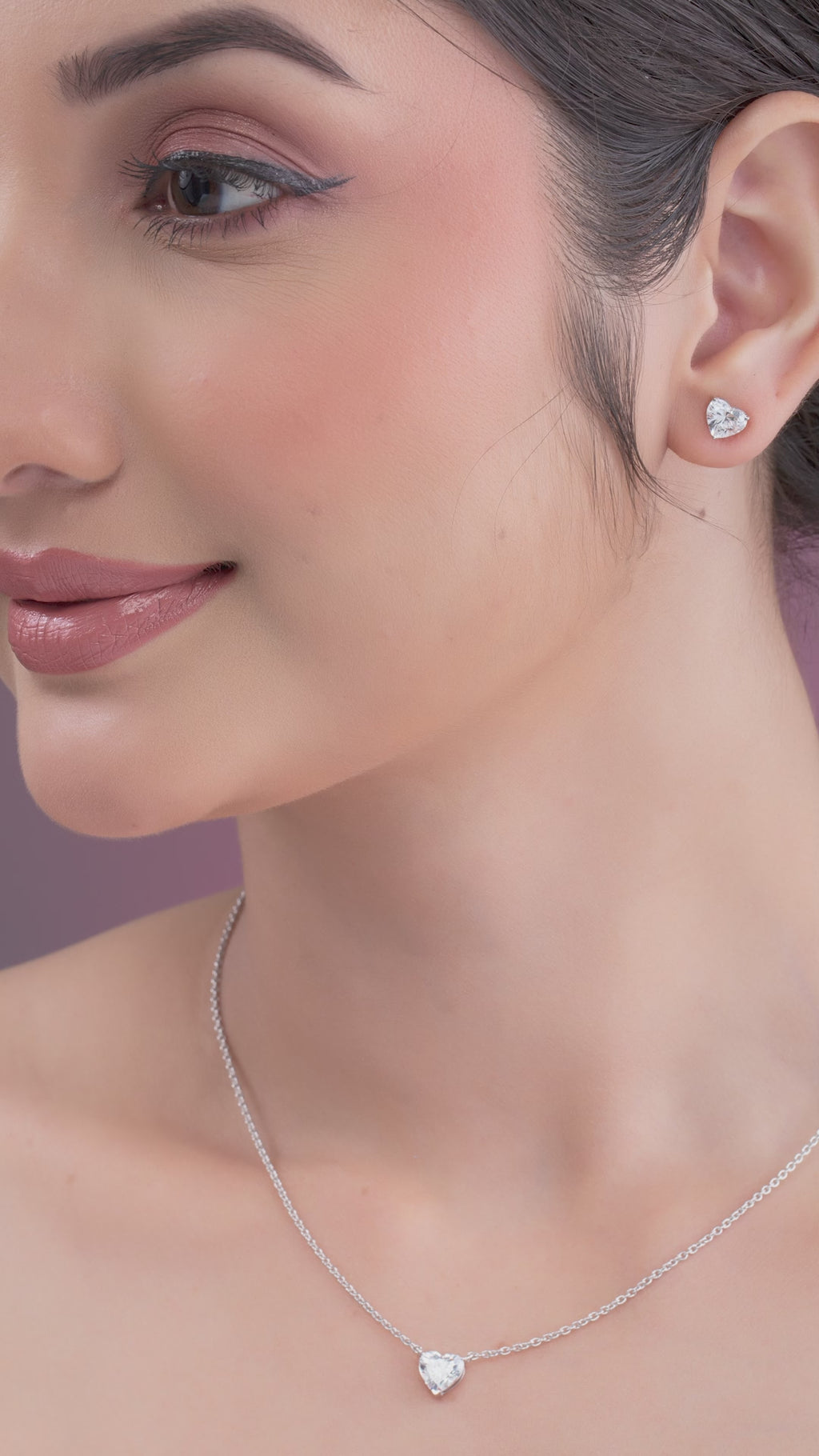 Heart Cut Diamond Pendant Necklace